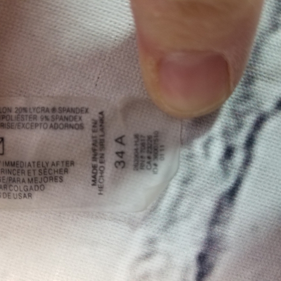 Vs push up padded bra swim bikini top 34a - Picture 4 of 6